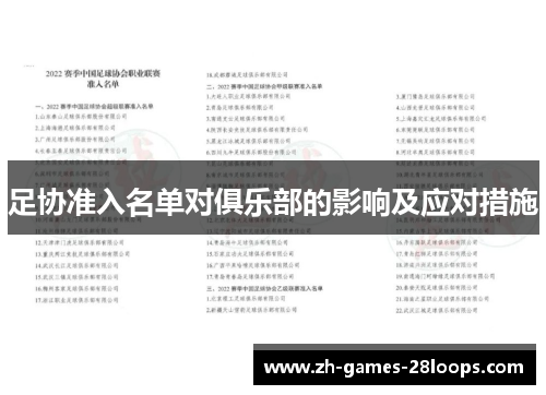 足协准入名单对俱乐部的影响及应对措施